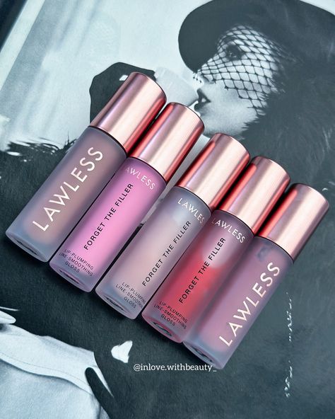 CLEAN LIKE YOU’VE NEVER SEEN @lawless 💋Forget the Filler Lip Plumping Gloss 💋 Beautiful shades for your juicy, smooth, plump lips 👄 💄Velvet 💄Cherry Vanilla 💄Nudie 💄Daisy Pink 💄Rosy Outlook Thank you @lawless 💞 #lawless #giftedbylawless #lawlessgloss #lipgloss #lipplumper #lipfiller #lips #lipbalm #lipstick #lipswatch #lipglossaddict #lipglosspoppin #lipglossjunkie #lipglosslover #lipglosscollection #pinklipgloss #nudelipgloss #ugc Lawless Forget The Filler, Filler Lip, Lip Plumping Gloss, Cherry Vanilla, Nude Lip Gloss, Plump Lips, Lip Plumping, Lip Gloss Collection, Pink Lip Gloss