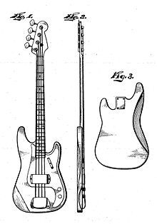 Fender Precision Bass - Wikipedia Bass Instrument Drawing, Bass Guitar Art, Fender P Bass, Back Drawing, Guitar Drawing, Art Guitar, Fender Precision Bass, Guitar Tattoo, Music Drawings