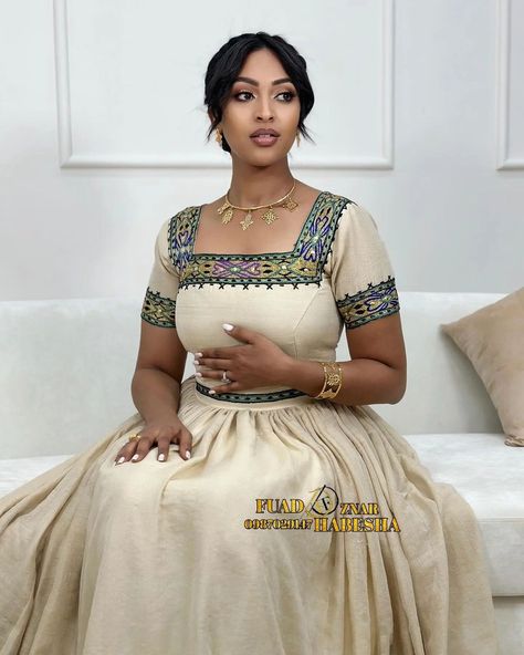 fuad znar new traditional clotho | #FuadznarHabeshaDress👗 Chiffon ~ Zurya ~ fetall To new dresses contact me ☎️ +251987029147 on WhatsApp imo Viber Messenger ....NEW POST... | Instagram Eritrean Clothing, Ethiopian Clothing, Ethiopian Traditional Dress, Ethiopian Women, Ethiopian Dress, Habesha Kemis, New Dresses, New Traditional, Traditional Dress