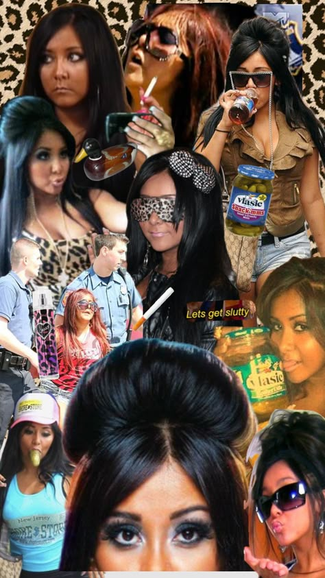 #snooki Snooki Pfp Aesthetic, Snooki Cheetah Print, Snooki Where's The Beach Outfit, Snooki Makeup Look, Snooki Cheetah Print Dress, Snooki Hair Color, Snooki’s Costume, Iconic Snooki Outfits, Snooki’s Halloween Costume