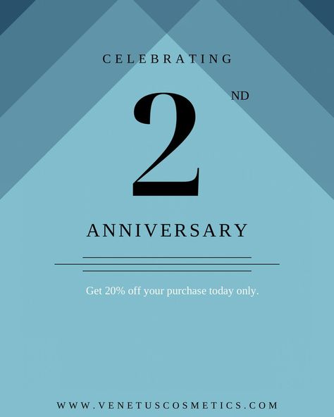 We are glad to announce we are celebrating our second year anniversary today, and we would like to offer you a 20% discount in all your purchases. Thank you all for supporting our company. #anniversary #cosmetics #beauty #makeup #lipgloss #lipstick Second Year Anniversary, Makeup Lipgloss, Company Anniversary, Two Year Anniversary, Year Anniversary, Beauty Makeup, Celebrities, Makeup, Beauty