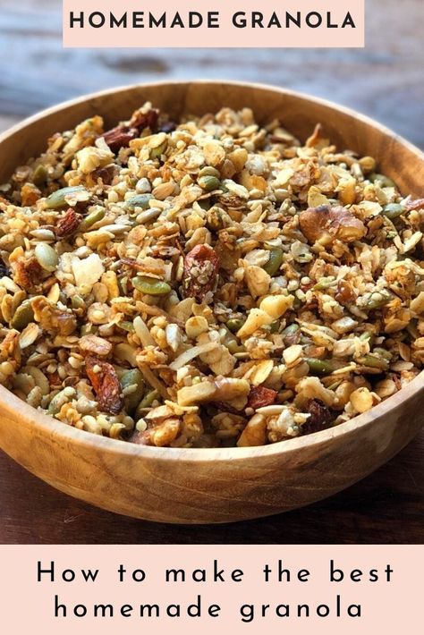 Granola Benefits, Crunchy Granola Recipe, Healthy Homemade Granola Recipe, Healthy Homemade Granola, Homemade Granola Recipe, Homemade Granola Healthy, Granola Recipe Healthy, High Car, Granola Recipe Homemade