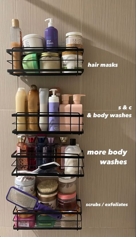 Shower Skin Care, Shower Organization, Bath And Body Care, Shower Routine, Apartment Decor Inspiration, Body Care Routine, Random Ideas, Vision Board 2023, Washing Hair