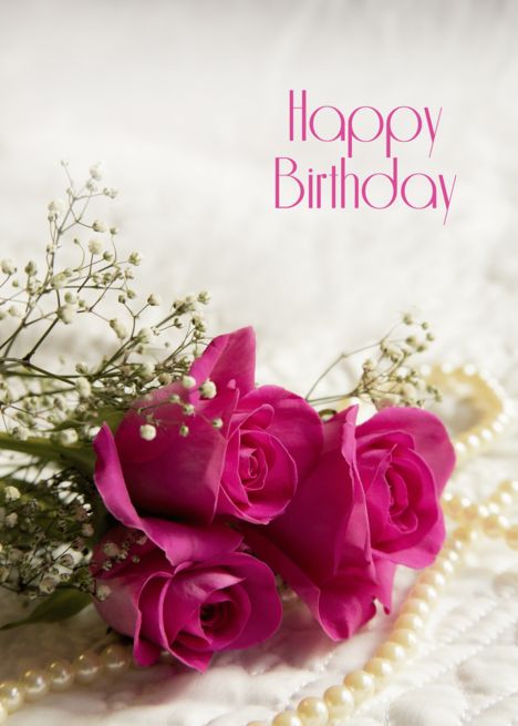 Happy Birthday With Roses, Happy 46th Birthday, Happy Birthday Niece, Happy Birthday Cousin, Roses Birthday, Birthday Cards For Niece, Happy Birthday Rose, Birth Card, Cool Birthday Cards