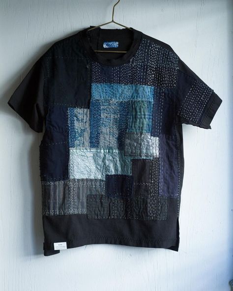 All Posts • Instagram Sashiko Clothing, Sashiko Shirt, Patched Shirt, Boro Sashiko, Creative Clothes, Patches Shirt, One By One, Upcycle Clothes, One And Only