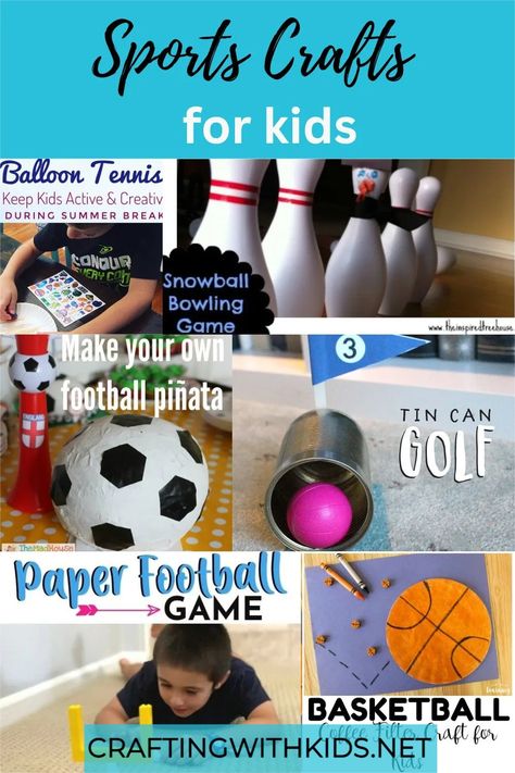 Get ready to create lasting memories with these fun and easy sports-themed crafts! 🏈🎨 These activities inspire creativity and promote active play, perfect for kids of all skill levels. 😃🌟 Sports Crafts For Kids, Sport Themed Crafts, Kids Sports Crafts, Basketball Crafts, Sports Crafts, Football Crafts, Baseball Crafts, Sport Craft, Active Play