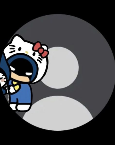 Hello Kitty And Batman Matching Pfp, Cute Matching Pfps Couple, Hello Kitty Halloween Wallpaper, Fb Profile Photo, Hello Kitty Videos, Walpaper Hello Kitty, Hello Kitty Images, Kitty Drawing, Hello Kitty Cartoon