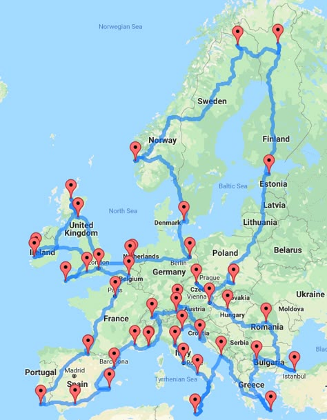 Here's How to Map an Epic European Road Trip - The Points Guy European Road Trip, Road Trip Map, Orlando Disney, Open Roads, Road Trip Europe, Travel Route, Voyage Europe, Travel Maps, Europe Trip