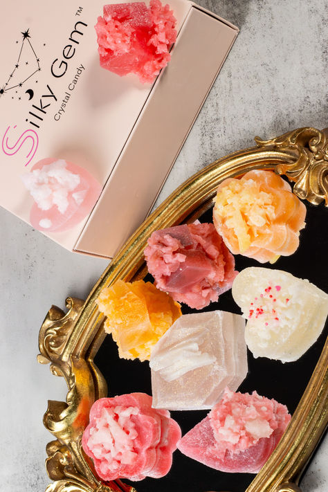 Silky Gem, where extraordinary flavors and captivating textures come together to create an unforgettable candy experience! 🍬✨ Our handcrafted crystal candies are made with love and attention to detail, ensuring each bite is a moment of pure delight. Whether you're treating yourself or looking for a unique gift, Silky Gem is here to add a touch of magic to your day. Silky Gem, Candy Gems, Valentines Candy Gifts, Asmr Candy, Watermelon Wedding, Valentine's Candy, Japanese Treats, Sweet Sixteen Birthday Party Ideas, Love At First Bite