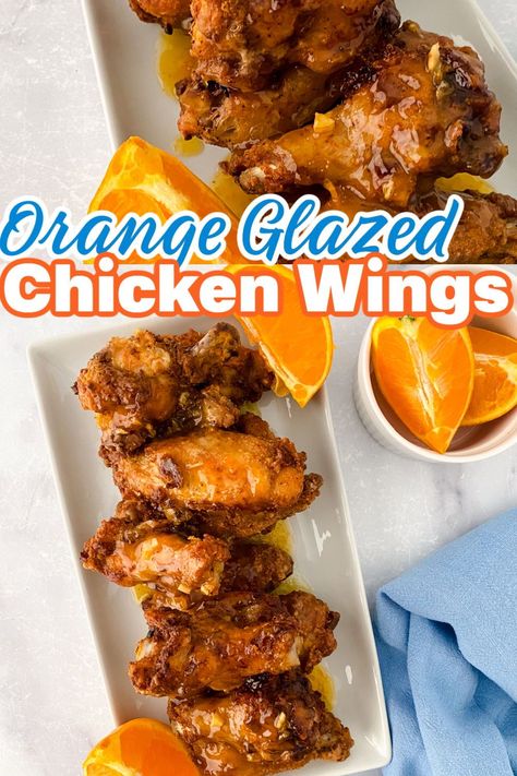 Orange Glaze Chicken, Glazed Fried Chicken, Glaze For Chicken, Glazed Wings, Orange Glazed Chicken, Glazed Chicken Wings, Great Chicken Recipes, Easy Chicken And Rice, Hawaiian Dishes