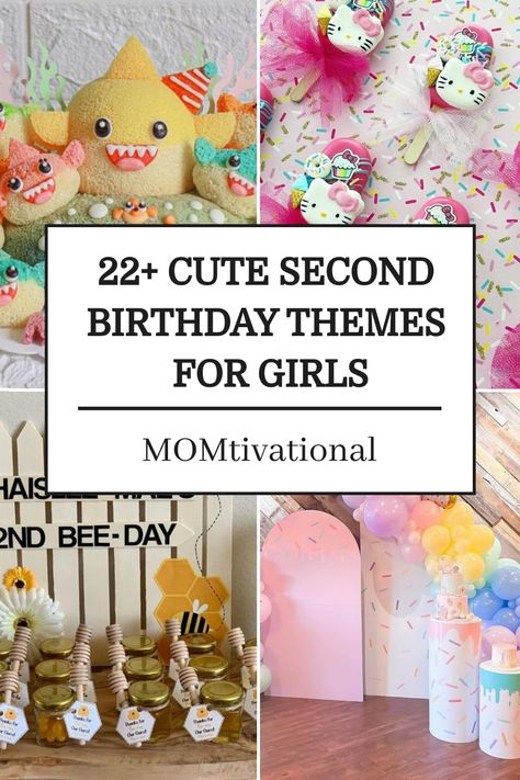 Discover the perfect celebration with our list of 22+ Second Birthday Themes For Girls, featuring magical, unique, and creative party ideas. From enchanting unicorns to whimsical mermaids, find everything you need to make your little girl’s second birthday unforgettable. Explore now for inspiration on decorations, games, and more to double the fun on her special day. Birthday Party For 2 Year Girl, Unique Two Year Old Birthday Themes, Second Bday Party Ideas Girl, Birthday Party Ideas For 2 Year Girl, 2nd Girl Birthday Themes, Simple 2nd Birthday Party For Girl, Birthday 2 Year Girl, Girl Two Birthday Theme, Two Year Old Birthday Party Girl Themes