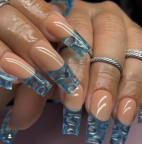 Pool Nails, Aquarium Nails, Water Nails, Drip Nails, Mermaid Nails, Classy Acrylic Nails, Crazy Nails, Exotic Nails, Really Cute Nails