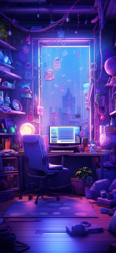 Dark Vaporwave Wallpaper, Vaporwave Room Aesthetic, Video Game Aesthetic Wallpaper, Arcade Business, Video Games Aesthetic Wallpaper, Kawaii Cyberpunk, Neon Cyberpunk Aesthetic, Wallpaper Gamer, Cyberpunk Room