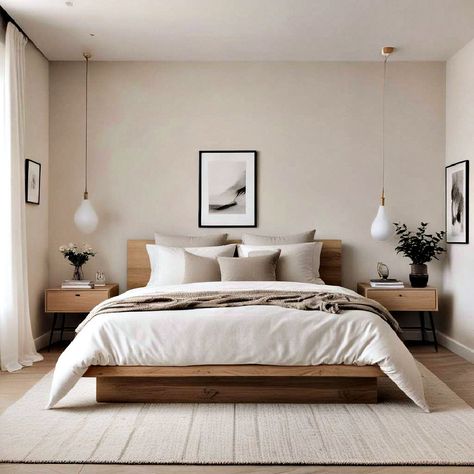 40 Minimalist Bedroom Ideas for Ultimate Tranquility Low Platform Bed, Minimalist Bedroom Ideas, Minimalist Bedroom Design, Clean Bedroom, Minimalist Room, Minimal Decor, Bedroom Furniture Design, Multifunctional Furniture, Functional Furniture