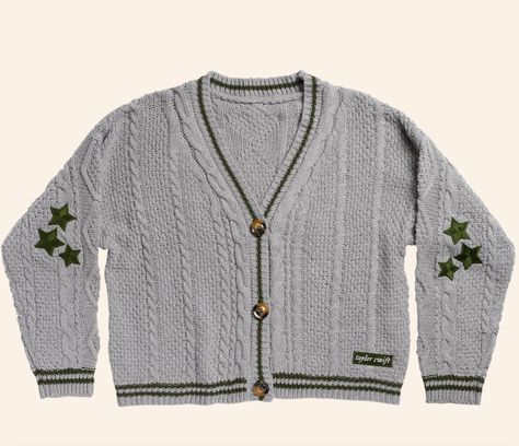 Taylor Swift Store, Taylor Swift Cardigan, Folklore Cardigan, Taylor Swift Merchandise, Holiday Cardigan, All About Taylor Swift, Celebrity Style Red Carpet, Grey Trim, Cardigan Outfits