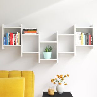 Accent Shelf, Beds For Small Spaces, Regal Design, Shelf Wood, Mounted Shelves, Floating Wall Shelves, Modern Shelving, Floating Wall, Wood Home Decor