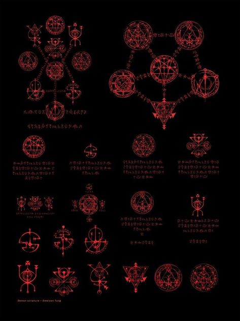 Darkhold Pages Scarlet Witch, Scarlet Witch Darkhold Art, Scarlet Witch Runes, Magic Runes Fantasy Art, Magic Symbols Fantasy Art, Scarlet Witch Symbol, Dark Magic Symbols, Scarlet Witch Darkhold, Red Demon