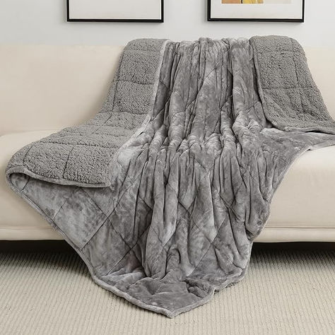 Fuzzy Throw Blanket, Heavy Blanket, Twin Blanket, Grey Flannel, Sherpa Throw Blankets, Fluffy Blankets, Flannel Tops, Weighted Blanket, Grey Bedding