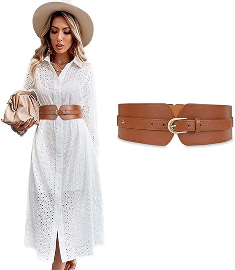 Womens Wide Elastic Waist Belt for Dress Ladies Stretch Cinch Belt for Girls : Amazon.co.uk: Clothing Belt For Dress, Cinch Belt, Waist Belts, Belt For Women, Wide Waist, Fancy Party, Suspender Dress, Jumpsuit Fashion, Blouse Vintage