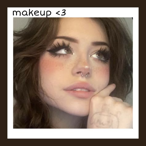 Hannah Owo, E Girl Makeup, Egirl Makeup, Indie Makeup, Swag Makeup, Emo Makeup, Dope Makeup, Alternative Makeup, Edgy Makeup