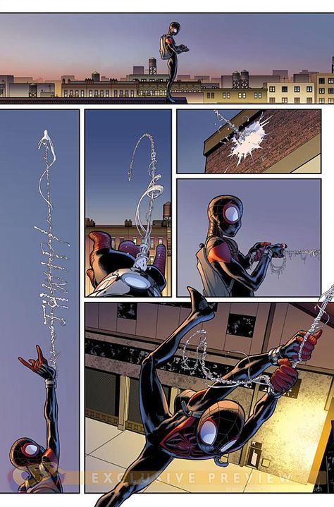 COMICS: Miles Morales Finally Gets Web-Shooters In ULTIMATE COMICS SPIDER-MAN #14 Miles Morales Web Shooter, Miles Morals, Web Fluid, Spider Miles, Spectacular Spiderman, David Marquez, Web Shooters, Spiderman Comic Books, Aunt May