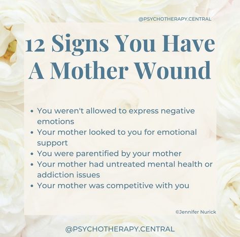 Mother Wound Signs, Mother And Father Wound, Mother Wound In Men, Mother Hunger, Counselling Tips, Codependency Healing, Childhood Wounds, Overcoming Codependency, Mother Wound