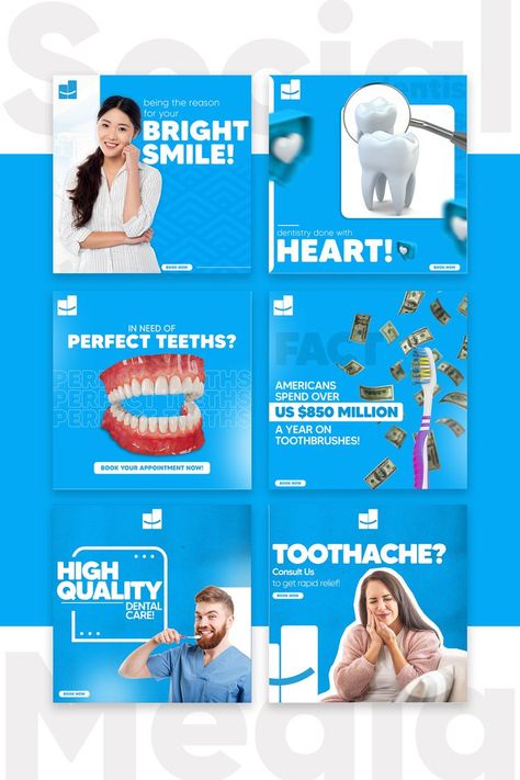 A social media post for a client who offers dental services 🦷 GET YOURS NOW!!!! Dentistry Social Media, Trending Social Media Design, Dental Clinic Social Media Designs, Dentist Social Media Posts, Dentist Social Media Design, Dental Social Media Posts, Dental Social Media Design, Dental Post, Dentist Social Media