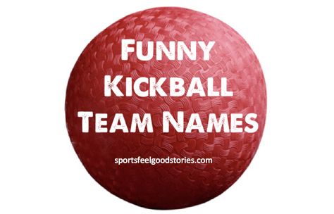 Choose from our many lists of funny kickball team names to come up for the right moniker for your group. From "Alive and Kicking" to "Toe Jammers". Kickball Party Ideas For Adults, Kickball Tournament Ideas, Kickball Shirts, Kickball Team Names, Fun Team Names, Dodgeball Tournament, Kickball Party, Kickball Tournament, Best Team Names