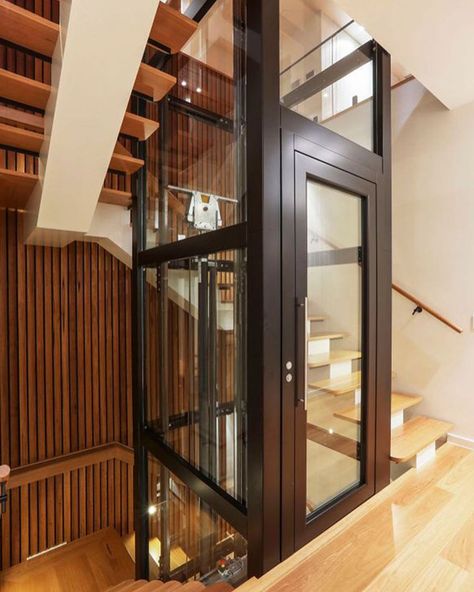 Home Elevator, Elevator Design, Glass Elevator, Entrance Foyer, Architecture Design Concept, Hall Design, House Elevation, New Build, The Client