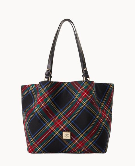 Tartan Flynn Plaid Tote Bag, Plaid Tote, Dooney And Bourke, Dooney Bourke Handbags, Shopper Tote, Dooney & Bourke, Tartan Plaid, Dooney Bourke, Tote Handbags