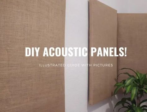 DIY Rockwool Acoustic Panels; Guide with Pictures! - The Home Recordings Sound Panels Diy, Sound Panels Design, Soundproof Room Diy, Diy Acoustic Panels, Sound Proofing A Room, Acustic Panels, Soundproofing Diy, Acoustic Panels Diy, Home Recording Studio Setup