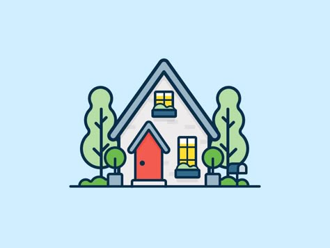 Tiny House House Graphic Illustration, Simple House Illustration, Cute House Illustration, House Doodle, Home Illustration, House Icon, Adobe Illustrator Design, House Graphic, Cover Wattpad