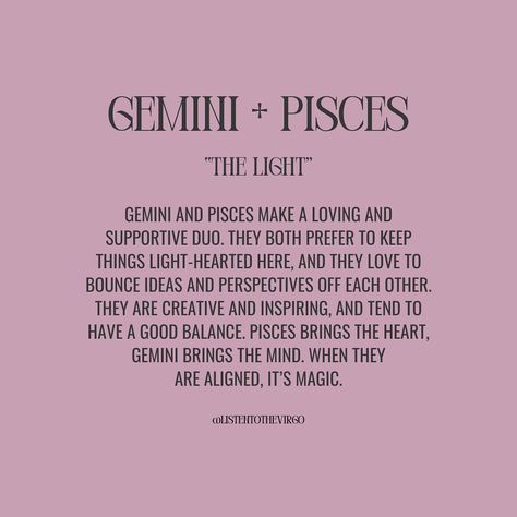 Gemini Love Compatibility + What Works 🤍 #Listentothevirgo Pisces And Gemini, Gemini Love Compatibility, Pisces Compatibility, Zodiac Love Matches, Gemini Compatibility, Gemini Pisces, Gemini And Pisces, Gemini Love, Love Compatibility