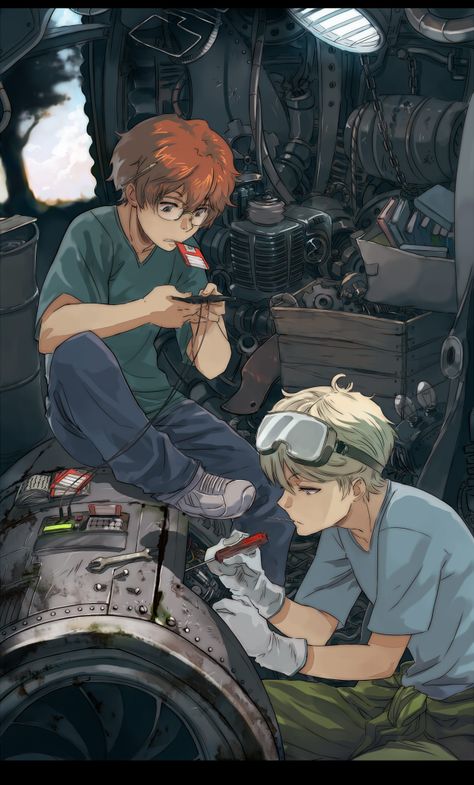 mechanics by AnHellica on DeviantArt Katekyo Hitman Reborn Fanart, Reborn Anime, Science Bros, Image Dbz, Open Sky, Reborn Katekyo Hitman, Hitman Reborn, Cyberpunk Art, 영감을 주는 캐릭터