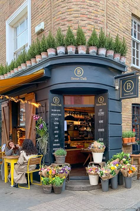 B Street Deli London London Cafe Interior, London Shopping Aesthetic, London Restaurants Aesthetic, London Cafe Aesthetic, Deli Aesthetic, Places In London To Visit, London Cafes, Coffee In London, Cool Shops