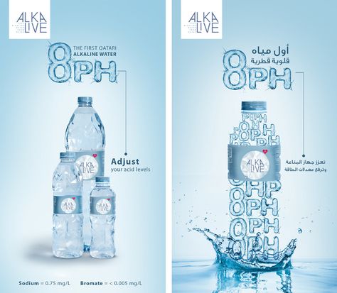 Alkalive Water on Behance New Year Wishes Video, Beer Bottle Design, Advertisement Poster, Making Water, Photoshop Tutorial Typography, Ads Creative Advertising Ideas, Water Poster, Water Branding, Water House