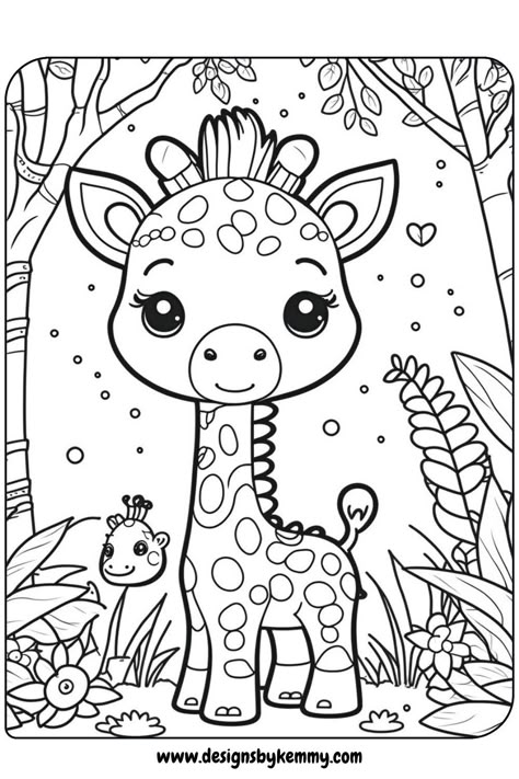 Animal Coloring Pages | Adult Coloring Pages | Designs By Kemmy Safari Coloring Pages Free Printable, Safari Coloring Pages, Safari Animals Coloring Pages, Sketch Animals, Giraffe Coloring Pages, Lion Coloring Pages, Coloring Animals, Coloring Pages Adult, Coloring Printables