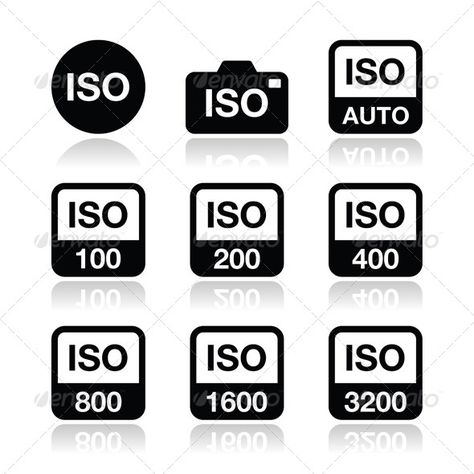 ISO - Camera Film Speed Standard Icons Set Iso Camera, Iso Photography, Iso Settings, Analogue Photography, Texture Drawing, Camera Film, Camera Digital, White Illustration, Vector Shapes