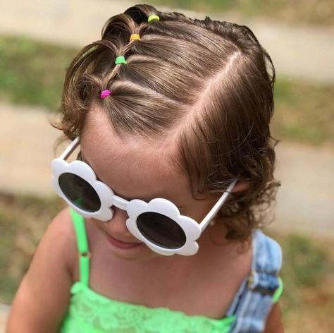 Toddler Girl Hairstyles Short Hair, Easy Curly Hairstyles Natural, Toddler Hairstyles For Short Hair, Easy Baby Hairstyles, Baby Girl Hair Styles, Quick Girls Hairstyles Kids, Curly Toddler Hairstyles, Toddler Hairstyles Girl Short, Short Toddler Hairstyles