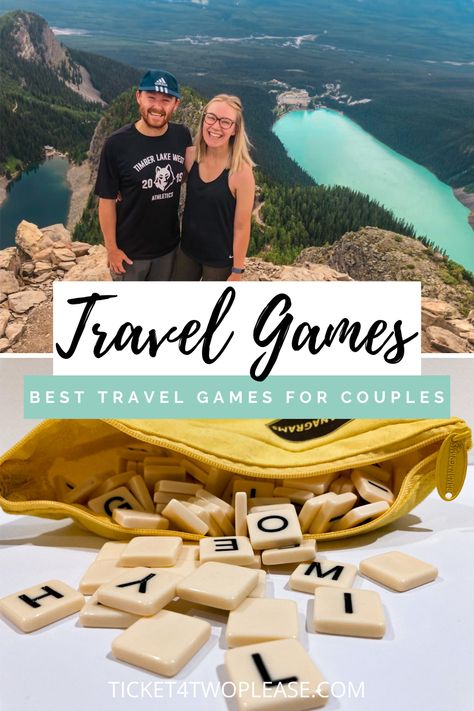 We have created a list of 8 of the best games perfectly suited for couples that love to travel. If you've ever found yourself stranded at an airport together, with nothing to keep you occupied, then perhaps these travel games will help you and your partner out. Diy Travel Games, Fun Couple Games, Vacation Games, Trip Games, Games For Couples, Partner Games, Relaxing Game, Couples Travel, Travel Hack