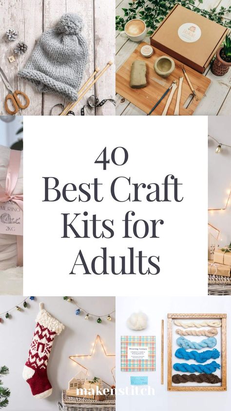 Craft Project Ideas For Adults, Birthday Craft Ideas For Adults, Craft Kit Ideas For Adults, Crafty Activities For Adults, Craft Classes For Adults, Paint Kits For Adults, Gifts For Crafty Women, Arts N Crafts For Adults, Crafts To Do While Traveling