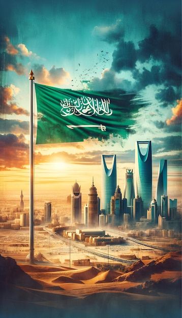 Saudi Flag, Saudi Arabia Flag, Cake Logo Design, Flag Day, Cake Logo, Vector Background Pattern, Free Business Card Mockup, Design Posters, Business Card Maker