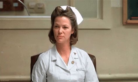 Nurse Ratched GIF - Nurses Nurse - Discover & Share GIFs Nurse Ratchet, Nurse Ratched, Louise Fletcher, Ken Kesey, Psychiatric Ward, Hello Nurse, Female Villains, Random Gif, Kirk Douglas