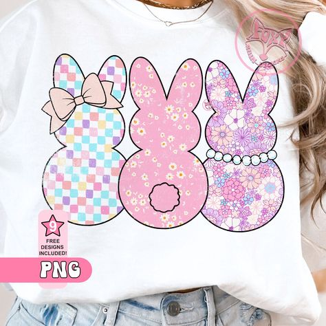 Easter T Shirt Ideas, Easter Bunny Clipart, Bunny Clipart, Easter Designs, Tshirt Printing, Tshirt Printing Design, Easter T Shirts, Pink Easter, Profile Header