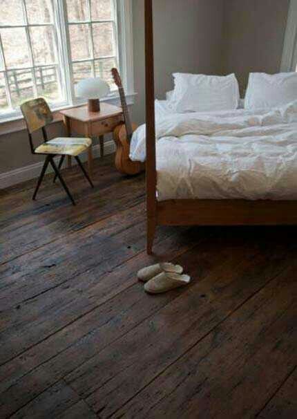 . Old Wood Floors, Rustic Wood Floors, Reclaimed Wood Floors, Dark Wood Floors, Wooden Floors, Dutch Design, Bedroom Themes, Old Wood, My Dream Home