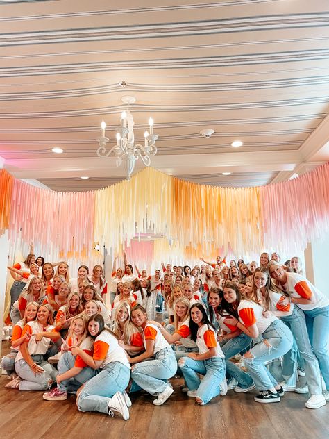 Sisterhood Day Recruitment Decorations, Sorority House Decorations Recruitment, Recruitment Sisterhood Round, Sorority Recruitment Backdrops, Kappa Delta Philanthropy, Philanthropy Day Recruitment Decoration, Sorority Rush Decorations, Recruitment Rooms, Sorority Recruitment Decorations Preference Night