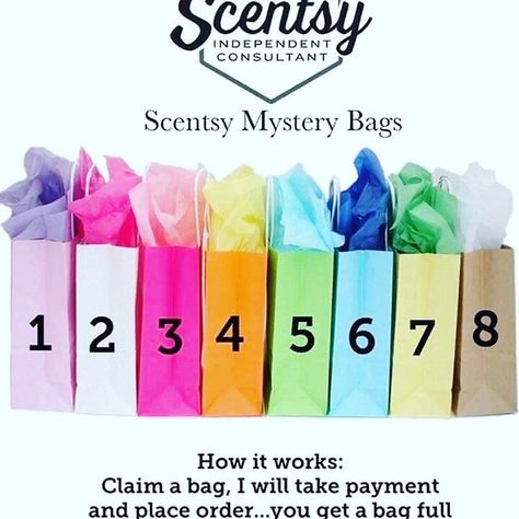 Mystery Bags Scentsy, Mystery Bag, Scentsy Consultant Ideas, Scentsy Independent Consultant, Online Parties, Scentsy Consultant, Crayon, Scents, Tablet