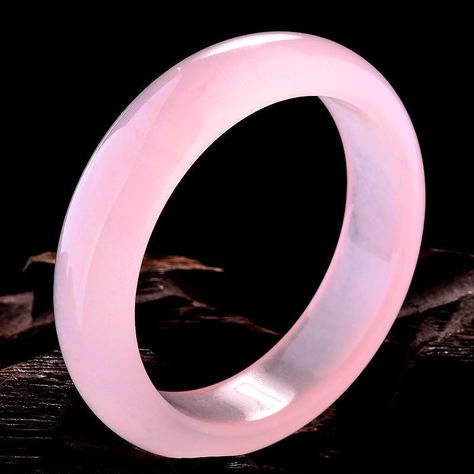 Chinese Beautiful Natural Lavender Pink Selling Jadeite Bangle Bracelet 60MM Jade Accessories, Chinese Beautiful, Fantasy Garb, Chinese Accessories, Green Lavender, Pink Jade, The Bangles, Circle Bracelet, Gems Bracelet