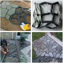 43x43cm Driveway Paving Brick Patio Concrete Slabs Path Pathmate Garden Fence Walk Maker Mould Garde Path Maker Mold(China) Driveway Paving Stones, Concrete Stepping Stone Molds, Stepping Stone Pavers, Concrete Molds Diy, Walk Maker, Diy Path, Stepping Stone Paths, Stepping Stone Molds, Concrete Stepping Stones