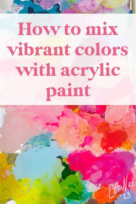 Mix Acrylic Paint Colors, Acrylic Painting Beginner, Painting Supplies List, Color Mixing Chart Acrylic, Mixing Paint Colors, Paint Mixing, Color Mixing Chart, Colorful Paintings Acrylic, Acrylic Painting Lessons